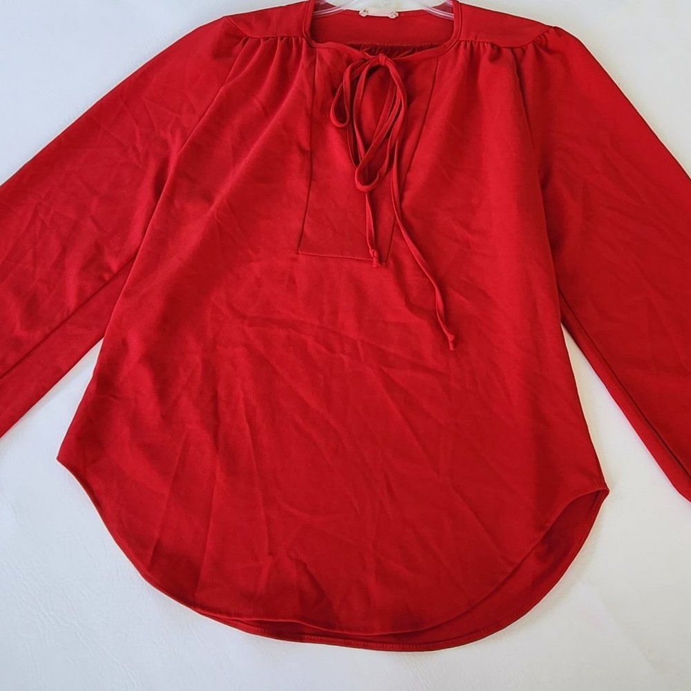 Pixi & Ivy Blouse, Red, Sz Med